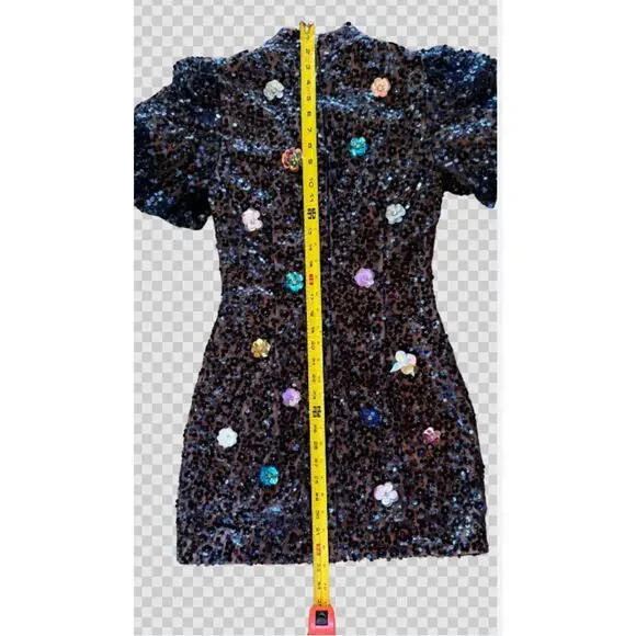 Queen Of Sparkles Sequin Mini Dress - Picture 4 of 12